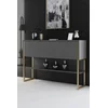Hanah Home Komoda Luxe 120x80x30cm Zlatno-Antracit
