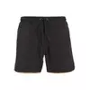 Urban Classics Kratke kopalne hlače temno bež / črna / bela