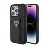 Guess Gripstand 4G Triangle Maska za telefon za iPhone 15 Pro Max, Crna