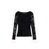 Desigual Majica temno roza/črna/naravno bela