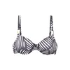 LASCANA Bikini zgornji del antracit/bela