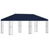 Vidaxl Paviljon s stenami 6 x 3 m Modra Poliester in jeklo 190