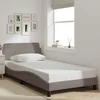 Okvir za krevet Dover smeđesivi 100 x 200 cm od tkanine