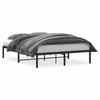 Metalni okvir za krevet crni 140x190 cm