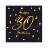 GoDan SERWETKI Papierowe na 30 Urodziny HAPPY BIRTHDAY 20 sztuk 33x33 cm