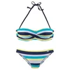 VENICE BEACH Bikini mornarska/svetlo modra/rumena/bela