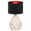Eglo Pedregal 1 stona lampa/1, e27, prečnik 350, bakar/crna