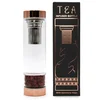 Steklenička za čaj s kristali – Rdeči jaspis, 500 ml - Red Jasper, Glass, Metal - Rojstni dan - Dan žena - Za 30 let
