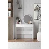 Hanah Home Sto za šminkanje Harmony Mini Round, 90 x 40 x 133 cm, Beli