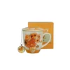 400 ml vrček s kovinskim infuzerjem in obešalnikom Sončnice Van Gogh porcelan