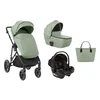 Kikka Boo Kolica Thea 3in1 set sa auto sedištem I-Prime I-size i tvrdom korpom Army Green
