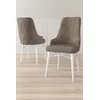 HANAH HOME Set 4 stolice Neta Cappuccino White