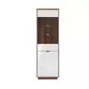 VITRINA boja hrasta, bela visoki sjaj