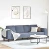 Vidaxl Tkaninska sedežna z blazino Modra 208 cm Mikrovlaknena tkanina