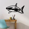 Wallity Zidna dekoracija Shark - L, 70 x 36 cm, Crna
