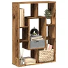 Regal za knjige boja starog drva 63x20x90 cm konstruirano drvo
