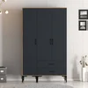 Hanah Home Garderober Kumsal ST, 120x47.5x201.4 cm, Antracit