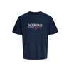 Jack & Jones Junior Majica JJJADE mornarska/temno rdeča/bela