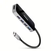 AXAGON Hmc-6h4a večvratni hub 4x USB-A + HDMI, USB-C 3.2 Gen 1, PD 100 W, 20 cm USB-C kabel