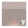 Brilagi - LED luster na sajli CRESTO 1xGU10/10W/230V ružičasti