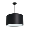 Luster na sajli ARDEN 1xE27/60W/230V, prečnik 40 cm, crna/bela