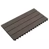 Pločice za decking 6 pcs Tamno smeđa 60 x 30 cm