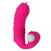 shumee Silikonski vibrator za prste, vodoodporen, brezžični, tihi, temno roza