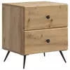 vidaXL Nočna omarica Artisan hrast 43 x 34,5 x 47,5 cm Inženirski les