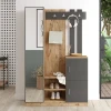 Hanah Home Komplet predsoblja Dd7-Aa, 113.6x37.5x179.7 cm, Antracit