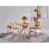 Hanah Home Trpezarijski sto i stolice Lindy, 100x100x70 cm, 4 stolice, Smeđi