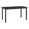 shumee Vrtna miza Antracit 150x90x74 cm Aluminij in steklo
