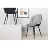 Venture Design Komplet 2 jedilnih stolov Emma 57x47x89 cm črna in siva