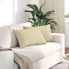 Jastučići za sofu 2 pcs Krema 60 x 40 cm tkanina