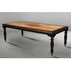 Casa Padrino Luxury Vintage Style Dining Table Natural/Brown/Black 240 x 120.5 x H. 77.5 cm - Rectangular Solid Wood Dining Room Table - Luxury Vintage Style Dining Room Furniture