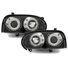 OEM Kristalni farovi, Angel Eyes, VW GOLF 3, Crni