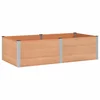 Vidaxl Vrtna visoka greda Rjava 200 x 100 x 54 cm