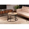 Hanah Home Set klub stolova, 2 komada Tambur Hrast-Crni