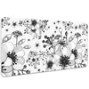 Decormat Podloga za pisalno mizo Black and white pattern 90x45 cm
