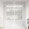 Voile zavjesa 2 pcs Svijetlo siva 225 x 140 cm Poliester