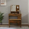 Set toaletnog stolića LED boja hrasta od konstruiranog drva