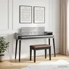 Studio radni stol Siva Sonoma 130 x 36 x 19,5 cm