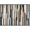 wash+dry PREDPRAŽNIK Mikado Stripes 60/85 cm potiskano rjava, siva, bež