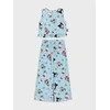 Sinsay - Komplet: bluza bez rukava i pantalone Hello Kitty & Friends and The Powerpuff Girls - bledoplavo