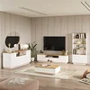 Hanah Home Set TV Komoda i klub sto Bež-Beli