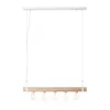 Brilliant - Luster na sajli WHITEWOOD 5xE27/30W/230V