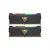 PATRIOT Memorija DDR4 32GB 2x16GB 3200MHZ Vipe Steel RGB BLACK Dual Channel PVSR432G320C8K
