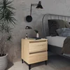 Vidaxl Nočna omarica 2 kosa sonoma hrast 40x35x50 cm iverna plošča