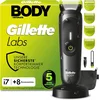 Gillette Gillette Labs i7 Body + Intimate moški brivnik, črn/zelen