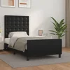 Okvir za krevet s uzglavljem crni 100x200 cm od umjetne kože