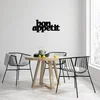 Atelier Del Sofa Zidna dekoracija Bon Appetit 2, 59x27 cm, 1.2mm, Crna
